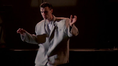 David Byrne in his big suit in Stop Making Sense