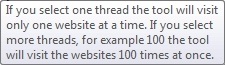 no. of threads Threads