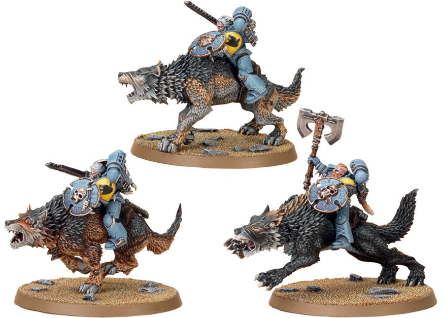 SPACE WOLVES THUNDERWOLF Tamis & ARM-bits 40k 