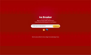 Ice Breaker Red Blogger Template