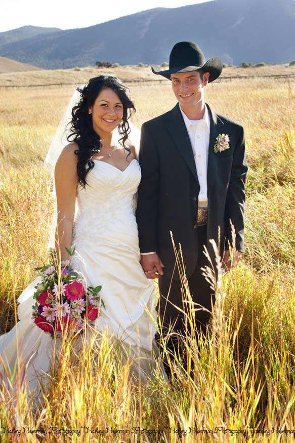 Cowboy Wedding in Wyoming  Rob and Tasha   by Western Photographer Hailey Haberman