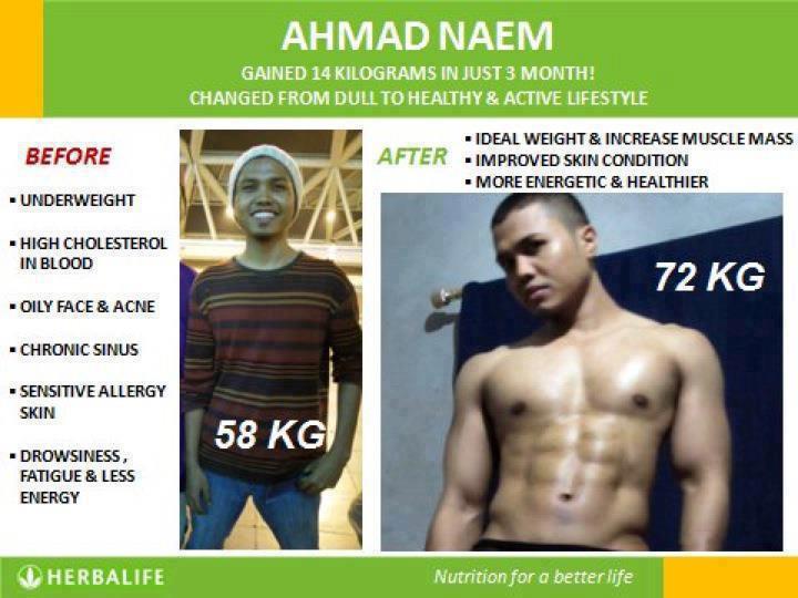 MAGICAL OF HERBALIFE TESTIMONY GAIN WEIGHT