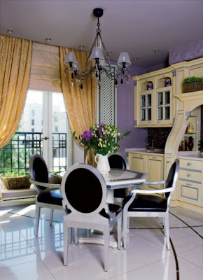 apartamento estilo tradicional interior apartamento 9 Interior de Apartamento Tradicional y Art Deco en Color Lila