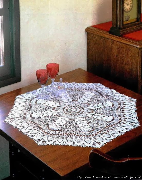 Crochet ROUND DOILY.