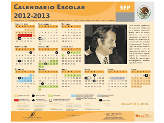 CALENDARIO ESCOLAR 2012-2013