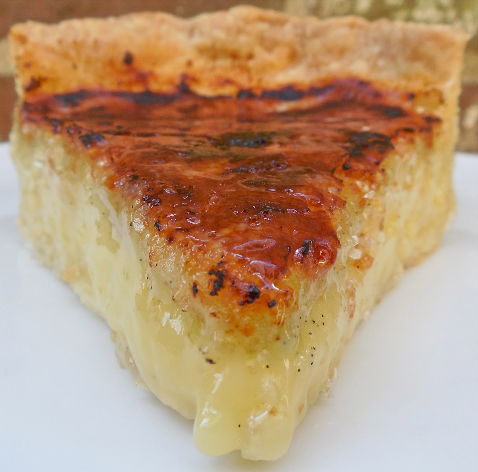 Haute + Heirloom Crème Brûléed Buttermilk Pie with Vanilla Bean Pâte