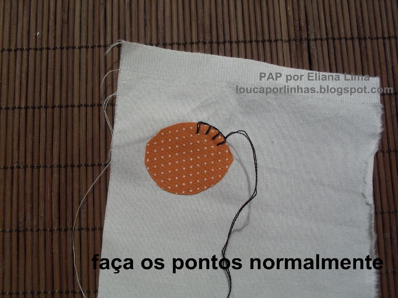 louca por linhas - crochet e patchwork: Aplicação - como fazer ponto
