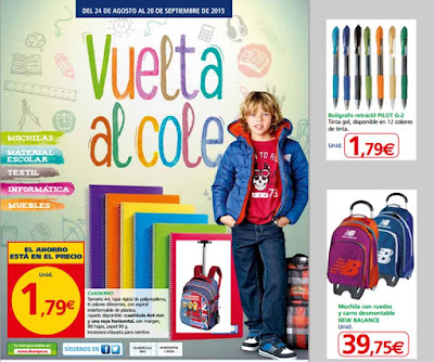 Catalogo Alcampo Vuelta al Cole 2015