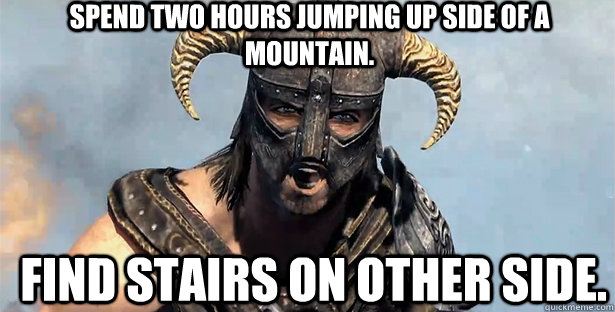 OPEn BOOK EXAMS Have never been this awesome - Reading books in Skyrim -  quickmeme