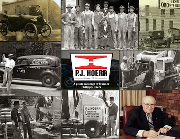 A photo montage of founder Philipp J. Hoerr