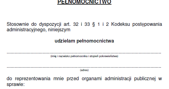 Jak napisać pełnomocnictwo? ~ Kodeks pracy i prawo ogólnie