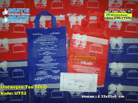 Undangan Tas Tebal grosir