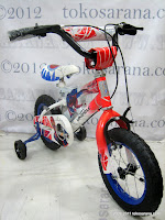 2 Sepeda Anak Wimcycle Spiderman 12 Inci