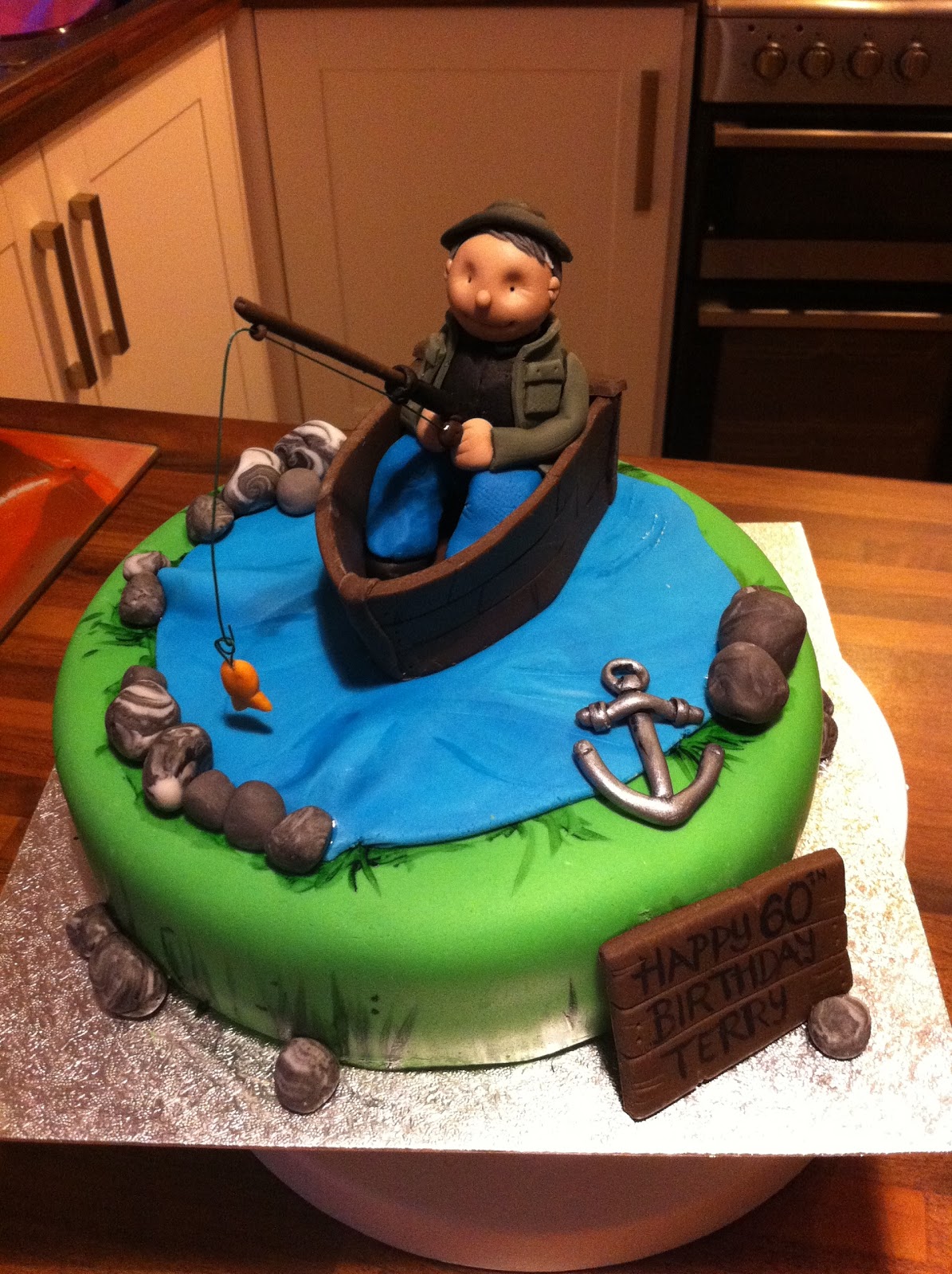 Caked In Icing Fishing Theme Cake