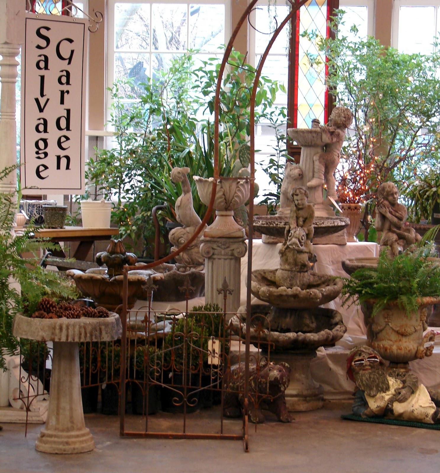 Monticello Antique Marketplace Salvage Garden Rebuild...