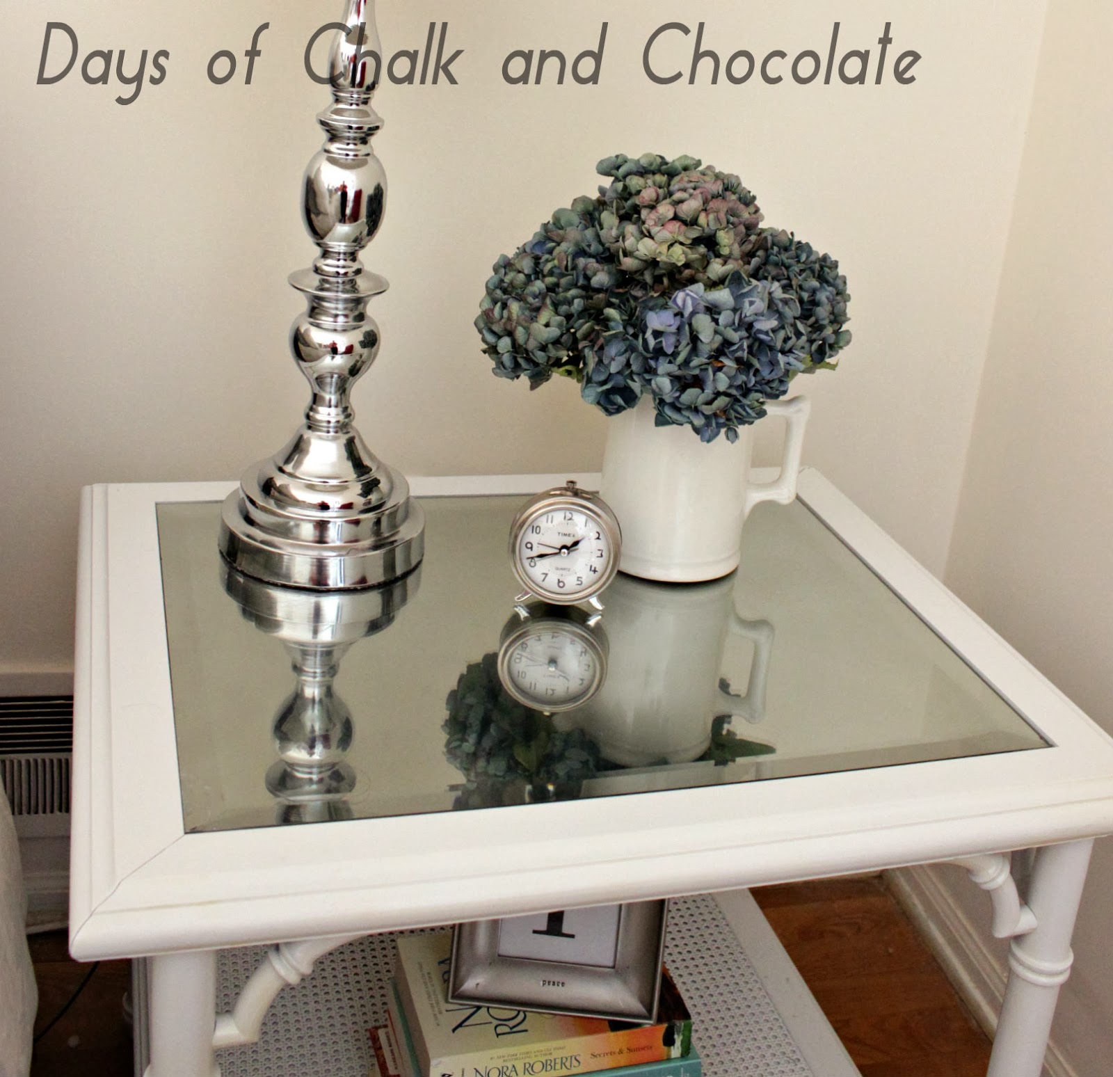 Goodwill Nightstand Furniture Redo Days of Chalk and Chocolate