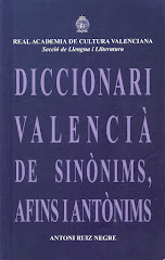 DICCIONARI VALENCIÀ DE SINÒNIMS, AFINS I ANTÒNIMS