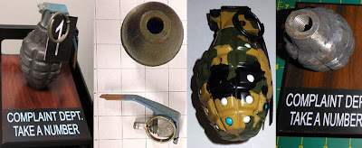 Grenades Discovered at (L-R) MGM,   ROC, CRP, LAS