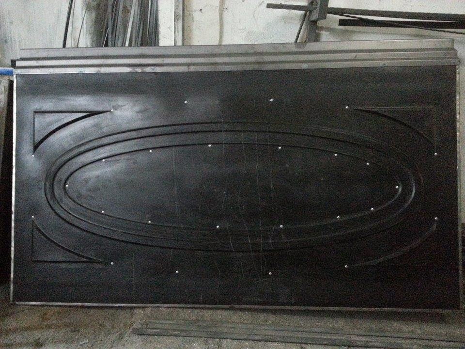Desenli Beton Duvar Kalıplar Desenli Perde beton kalıpları ve Bahçe
