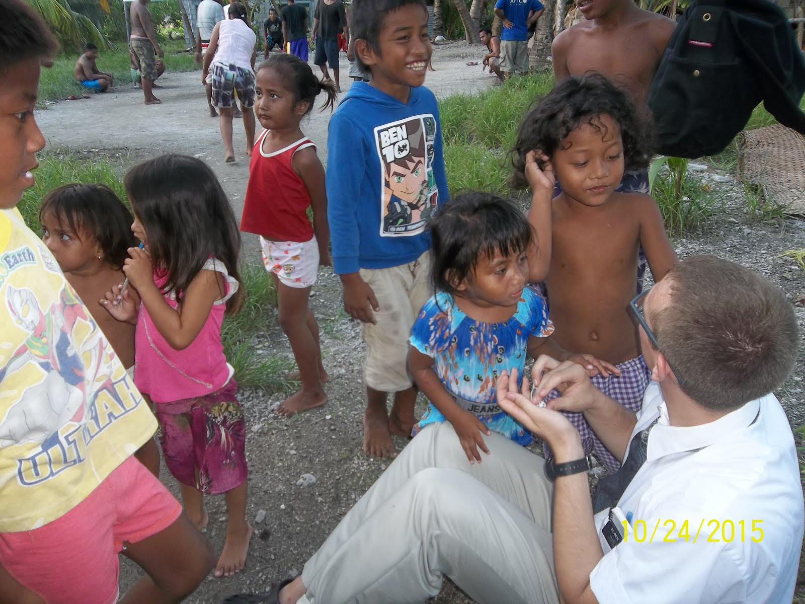 Elder Johnson on Tarawa