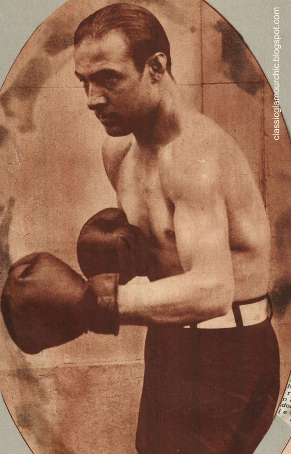 Rudolph Valentino exercising