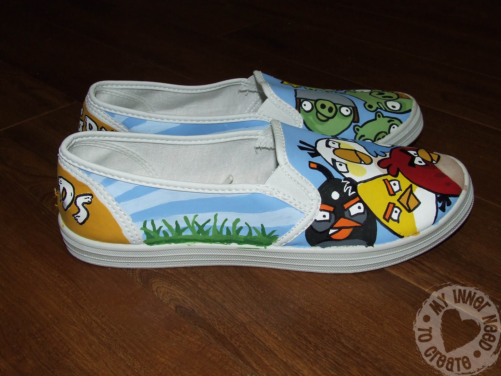 My Inner Need to Create...: Angry Bird Shoes