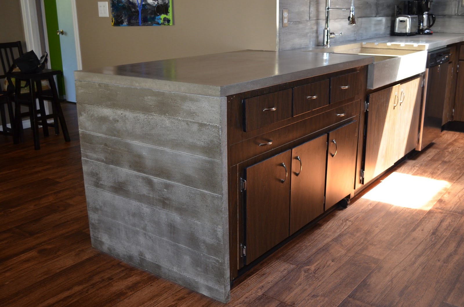... Waterfall Countertop - made in Kelowna BC Canada, by MODE CONCRETE