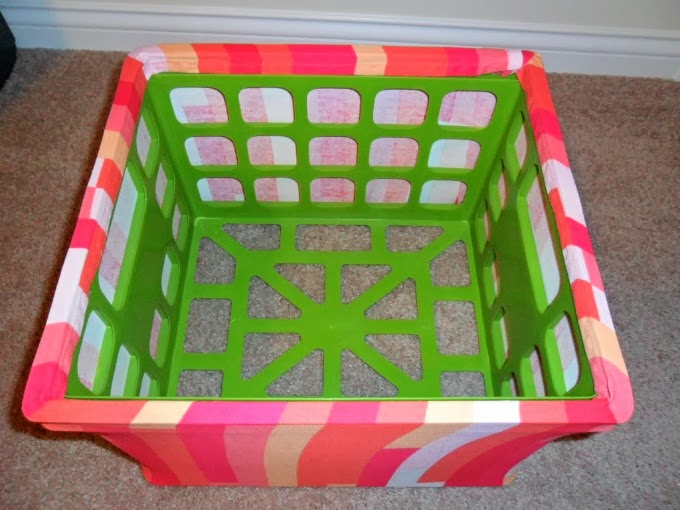 Home For4 Sweet Home Personalized Storage Box {fabriccovered crate}