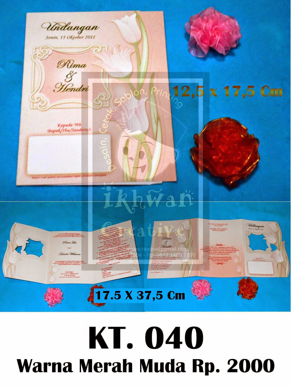 BANDUNG Paris van Java With Love CETAK KARTU UNDANGAN Rp