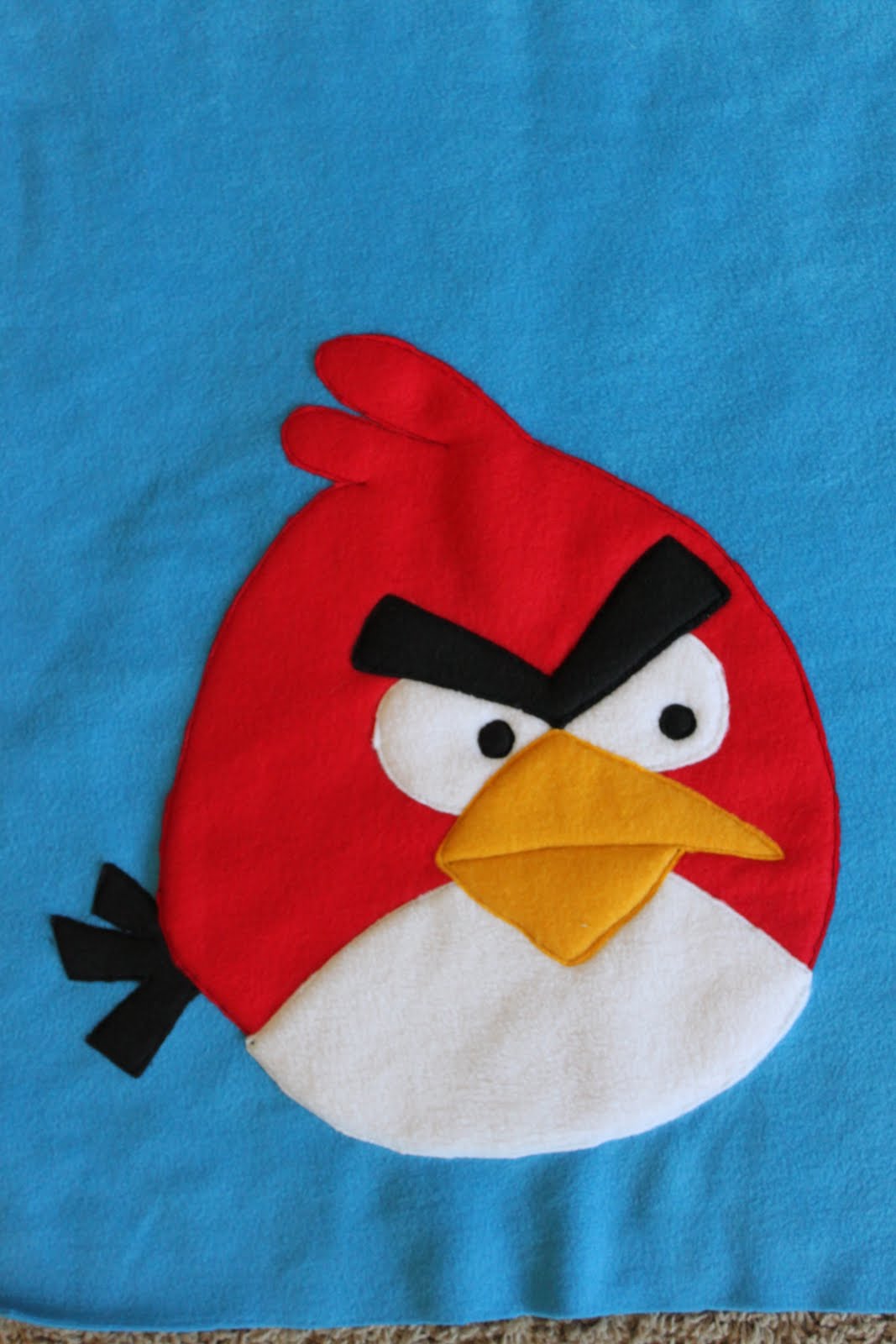 Obsessively Stitching Angry Birds Blanket!