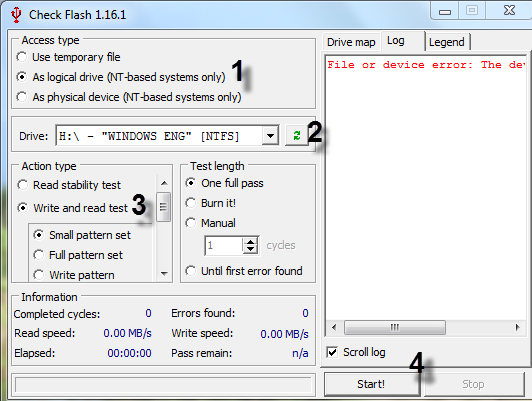 Repair 2911 Format Flash Driverar