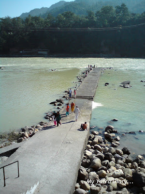 Last Year - A Private Ghat for a holy dip in the Ganges in the Dayananda Ashram in Rishikesh