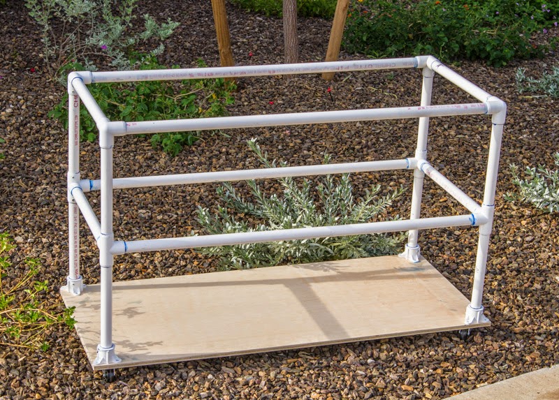 DIY Art Cart from PVC Pipe