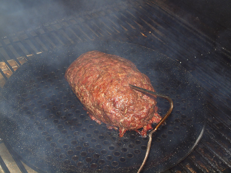 Pellet Smoker Cooking Smoked Gyro Loaf