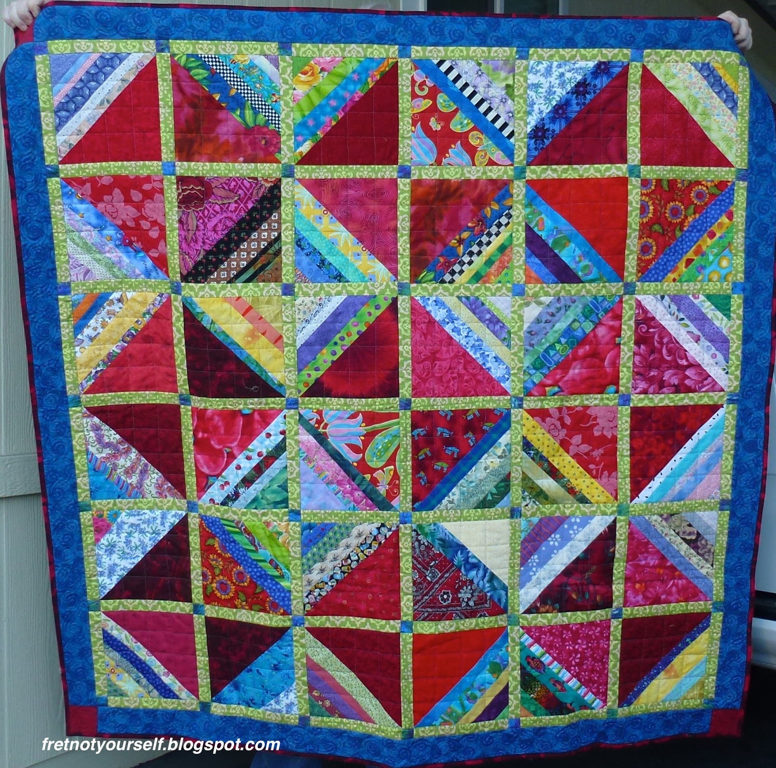 String Thing Along Toddler Quilt with Strings