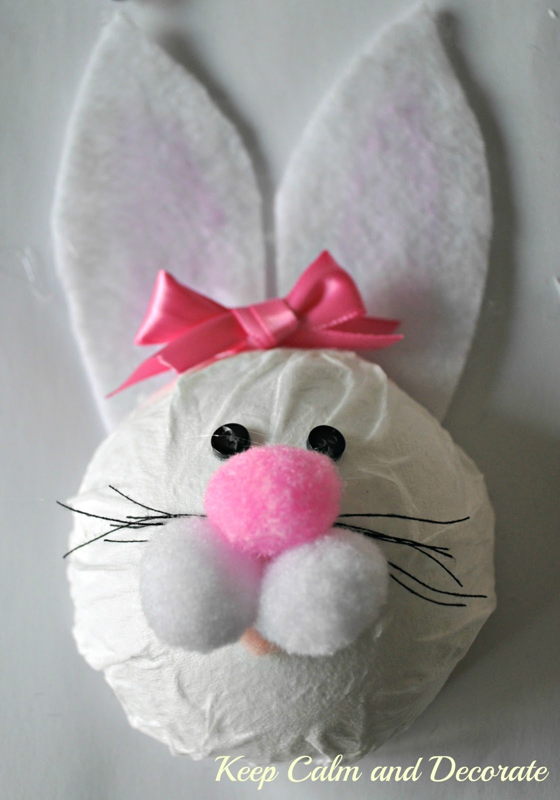 Keep Calm and Decorate Framed Bunny Tutorial