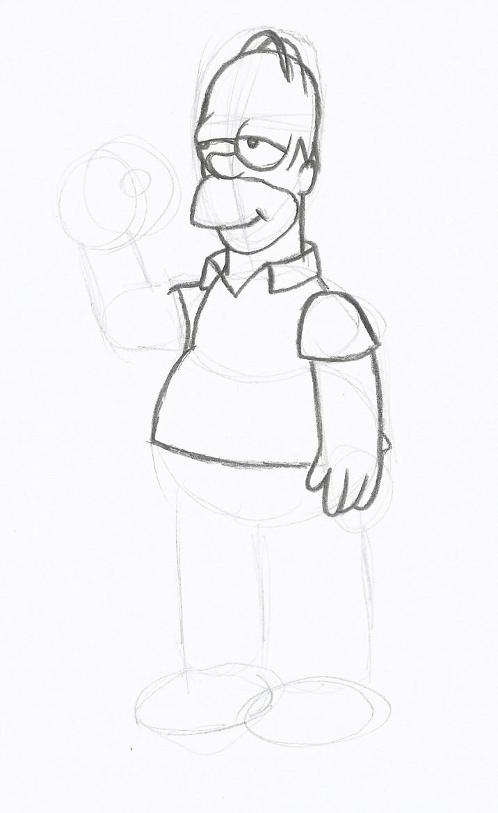 como desenhar homer simpson ranimaart