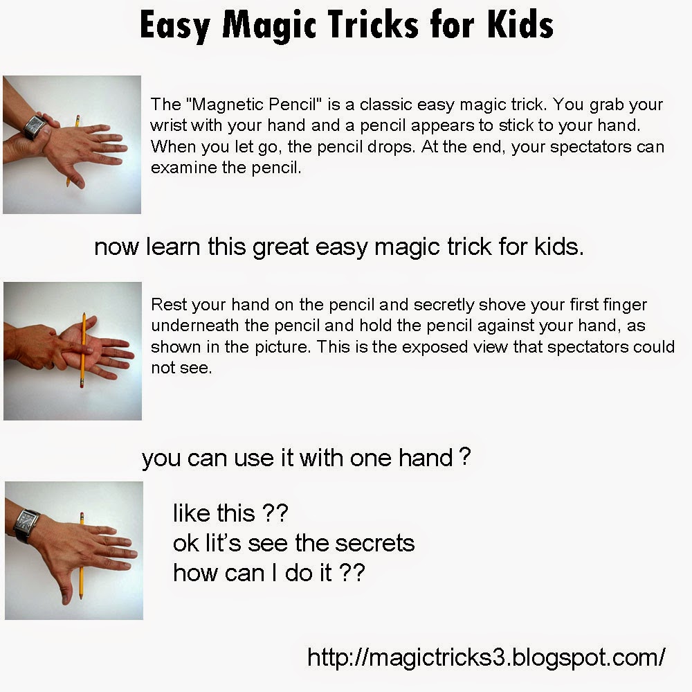 Simple Magic Tricks for Kids - Inner Child Fun  Easy magic tricks, Magic  tricks for kids, Magic for kids