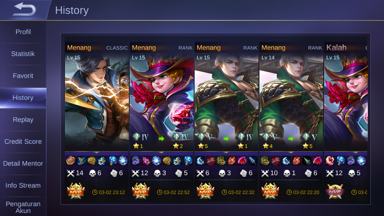 Cara Menyembunyikan History Match Mobile Legends Masyamsu
