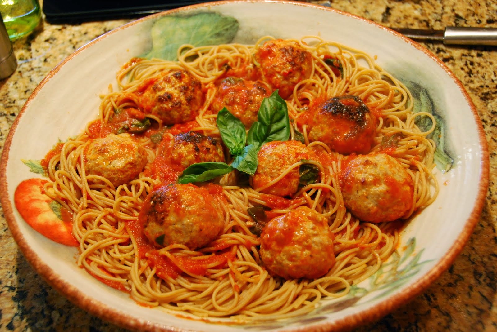 MasterCheff Whole Wheat Spaghetti and Meatballs