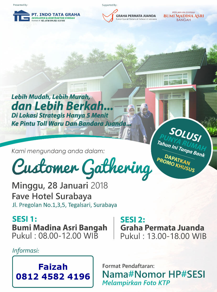 UNDANGAN Customer Gathering (Perumahan syariah) Sidoarjo