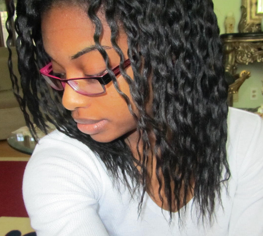 Journey To Waist Length Twist Out On Relaxed Hair