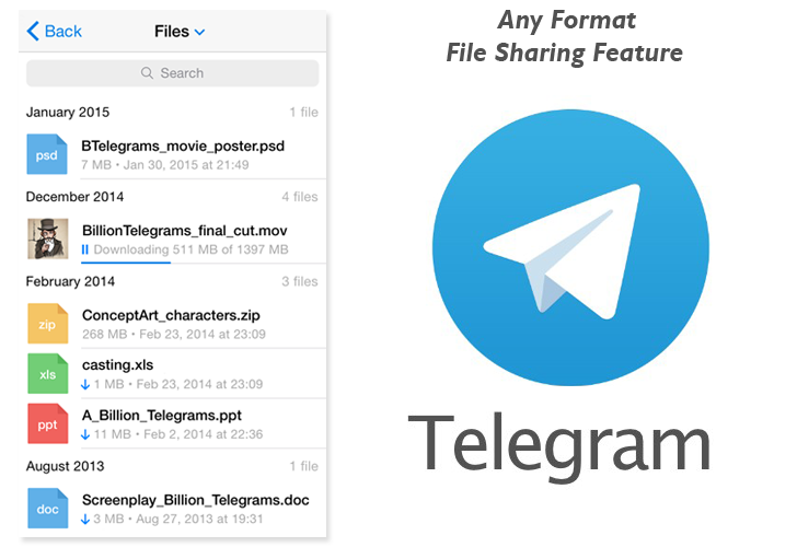 download sent audio file messenger