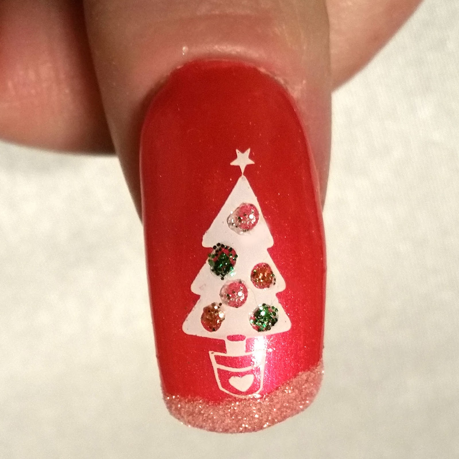 Nailways HOW TO MAKE A CHRISTMAS TREE NAIL ART