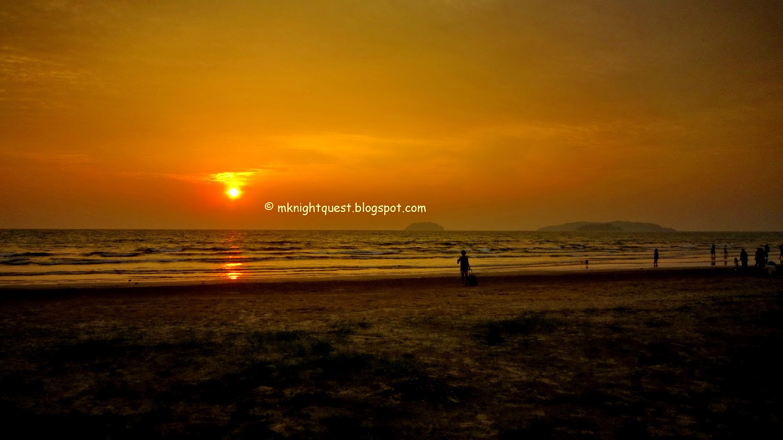 M-Knight: Sunset At Tanjung Aru First Beach At Kota Kinabalu Sabah