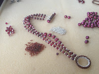 seed beaded clasp and bracelet