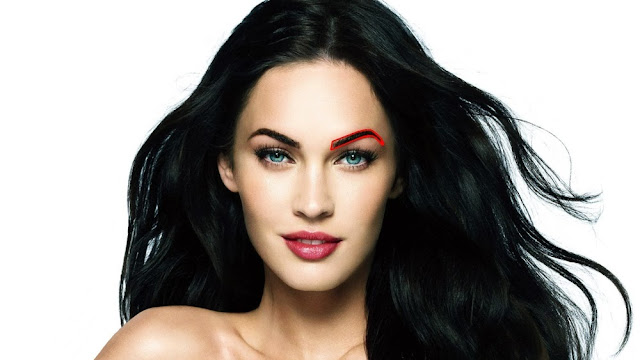 How to Make Megan Fox Eyebrow Stencil