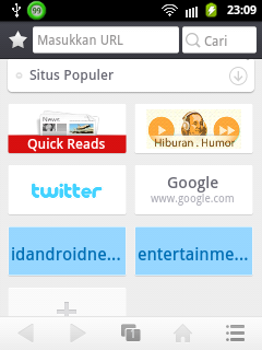 UCBrowser_V8 Browser Cepat Untuk Android Tampilan laman Utama ucbrowser