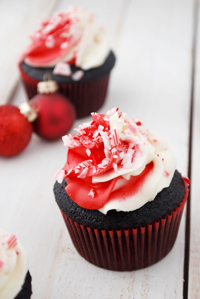 Sasaki Time Chocolate Candy Cane Cupcake Recipe