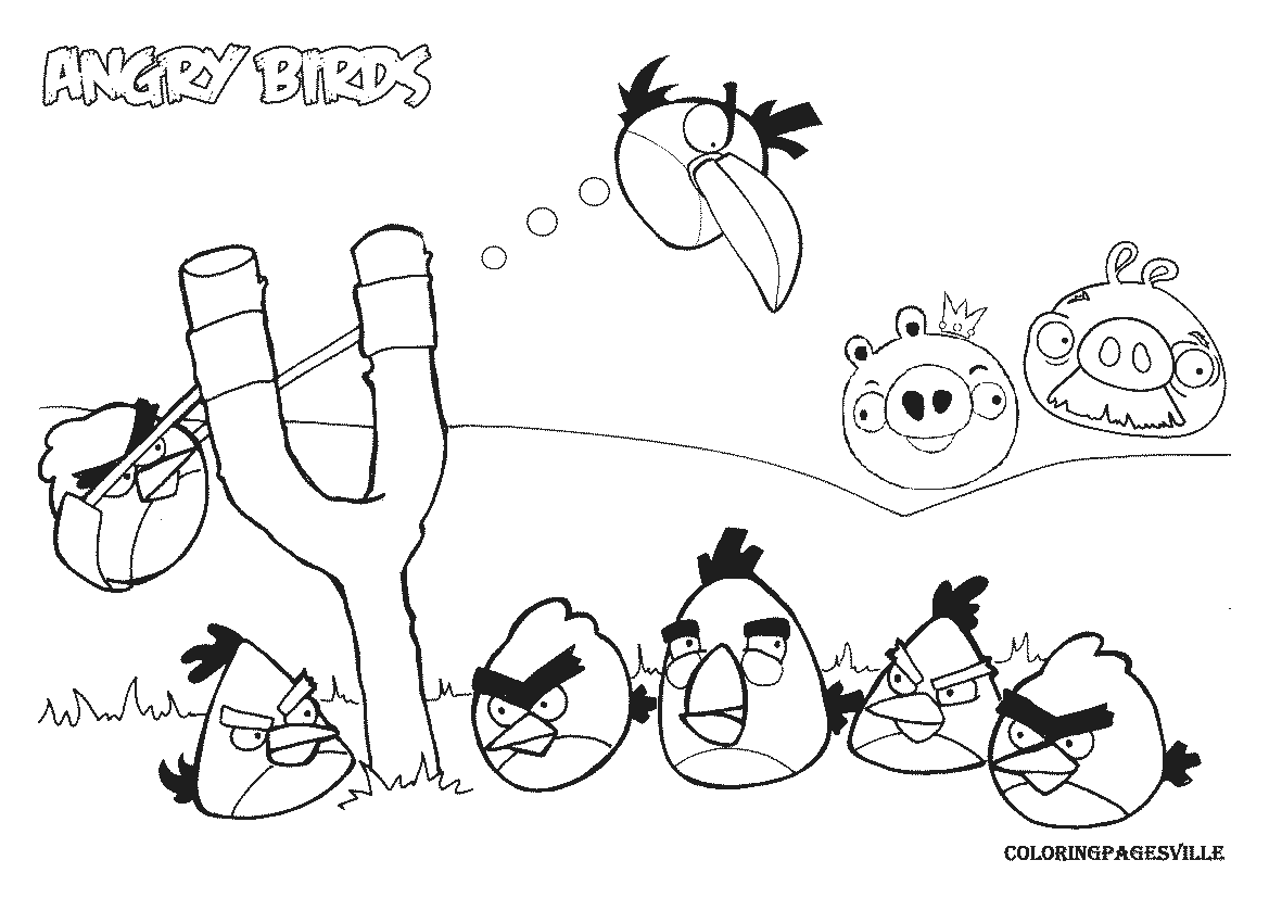 Angry birds раскраска i Angry birds раскраска i